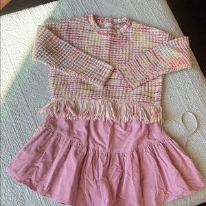 Design History Multicolor Knit Sweater and matching skirt by HnM